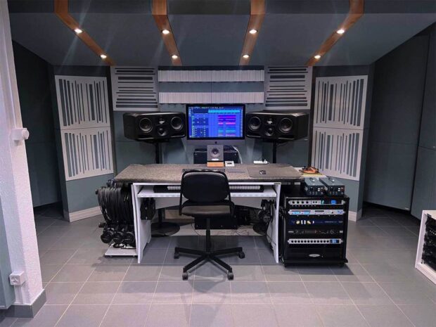 Trattamento acustico sala di mix e produzione musicale