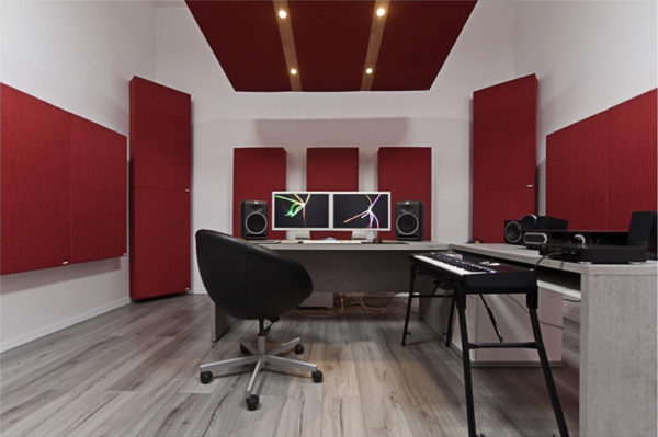 Bass traps per studio di produzione musicale