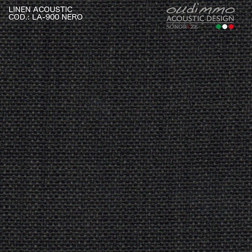 Tessuto acustico LinenAcoustic LA-900_NERO