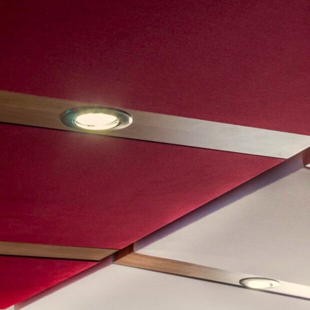 illuminazione punto d'ascolto mixer, barra in faggio con faretti
