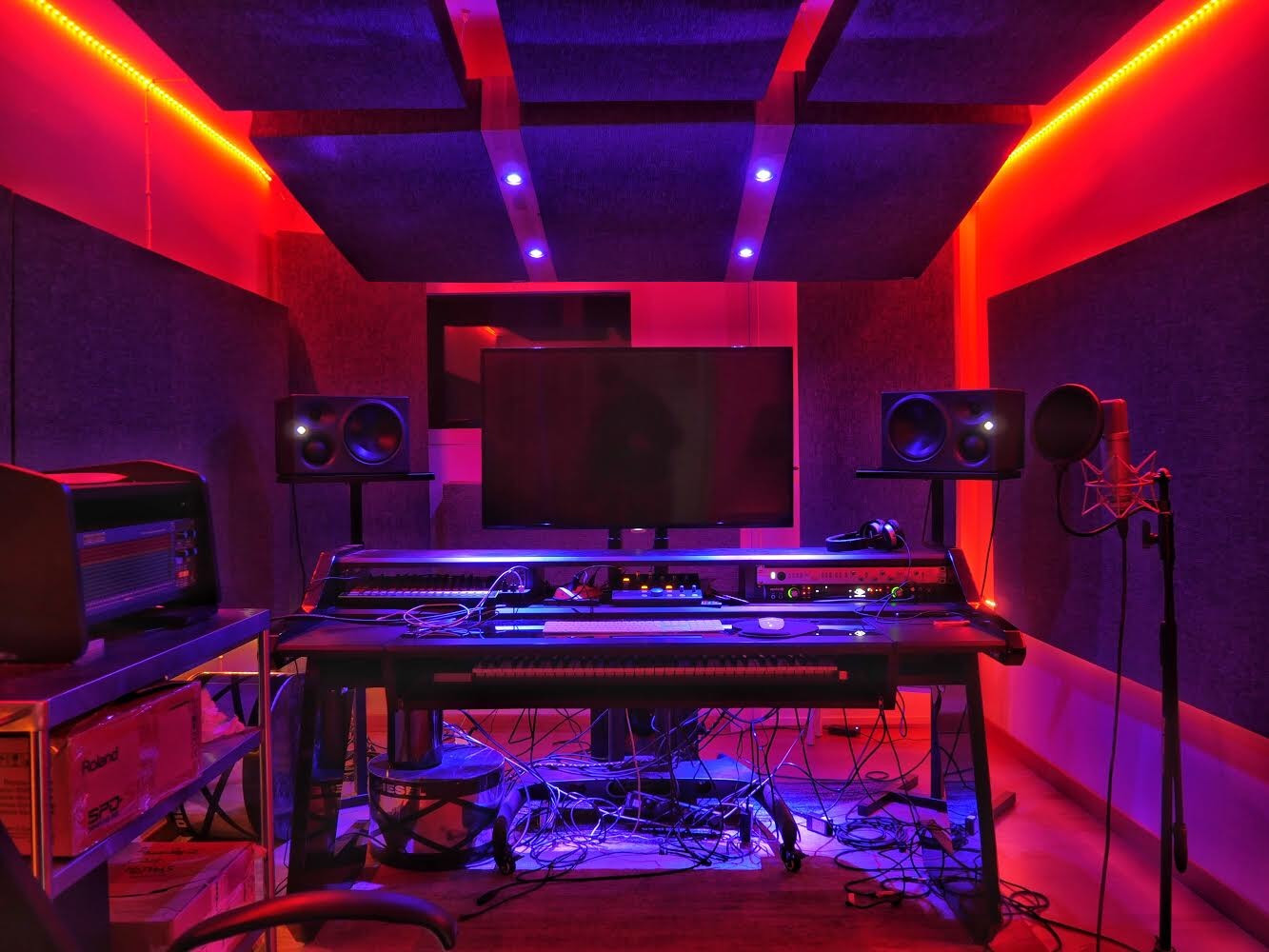 Studio Cloud Oudimmo bass trap a soffitto