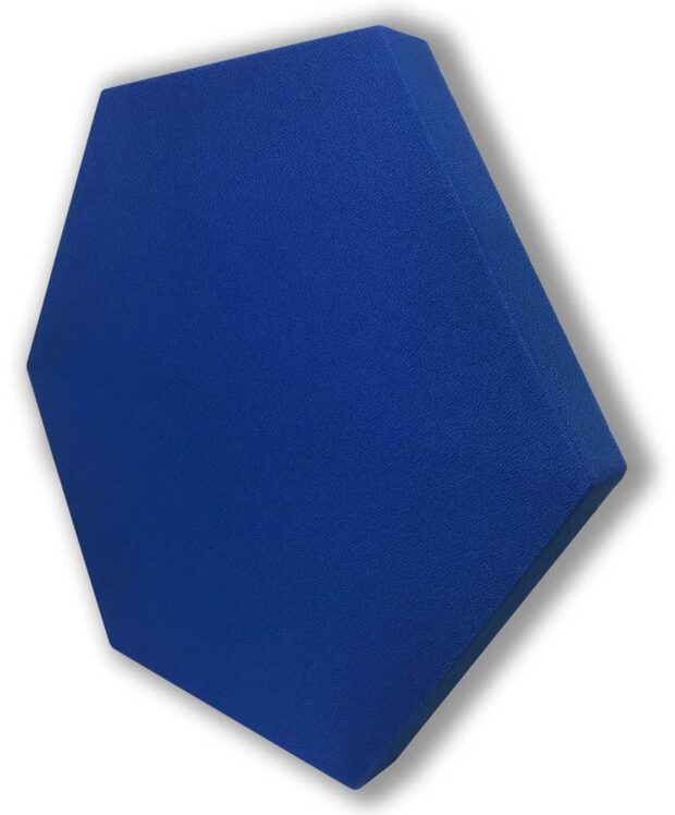 pannello fonoassorbente esagonale rivestito in tessuto ignifugo EXIST