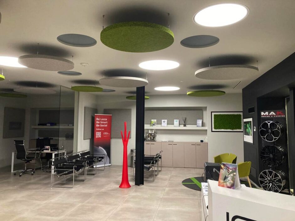 Pannelli fonoassorbenti rotondi Circus by Oudimmo