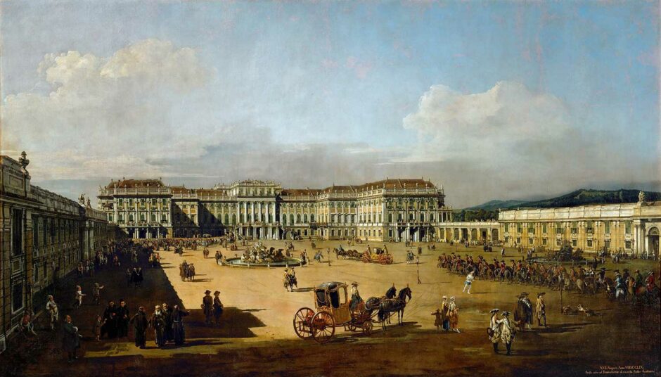 Canaletto - Palazzo Imperiale Schonbrunn a Vienna