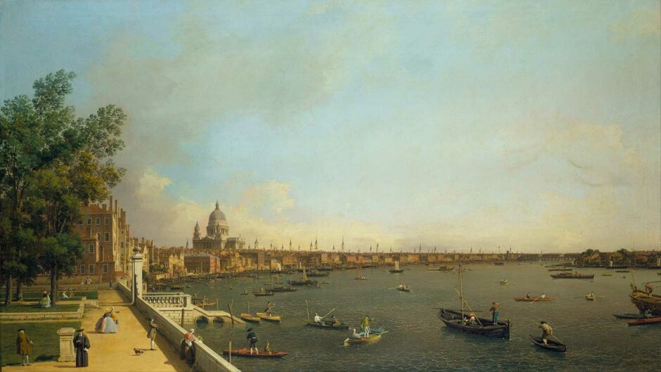 Canaletto - Scorcio di Londra con Kensington e Chelsea