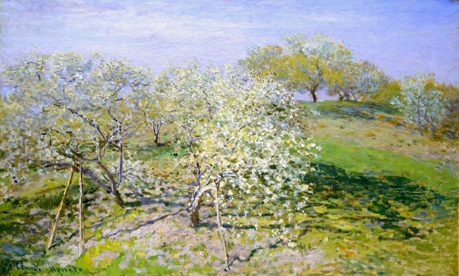 Claude Monet - Meli fioriti in primavera