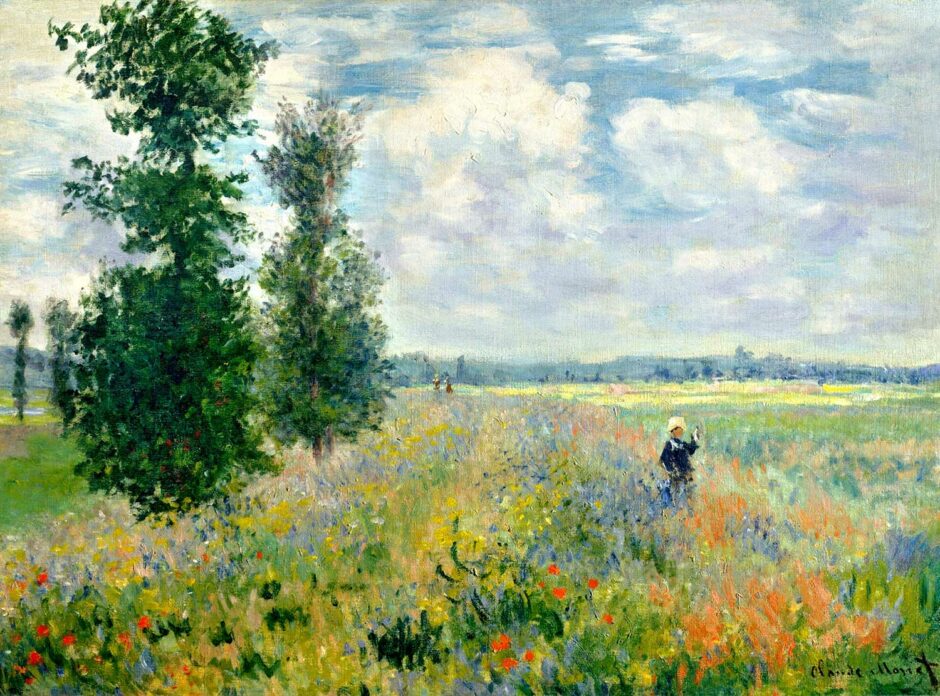 Claude Monet - Passeggiata nei campi di papaveri ad Argenteuil