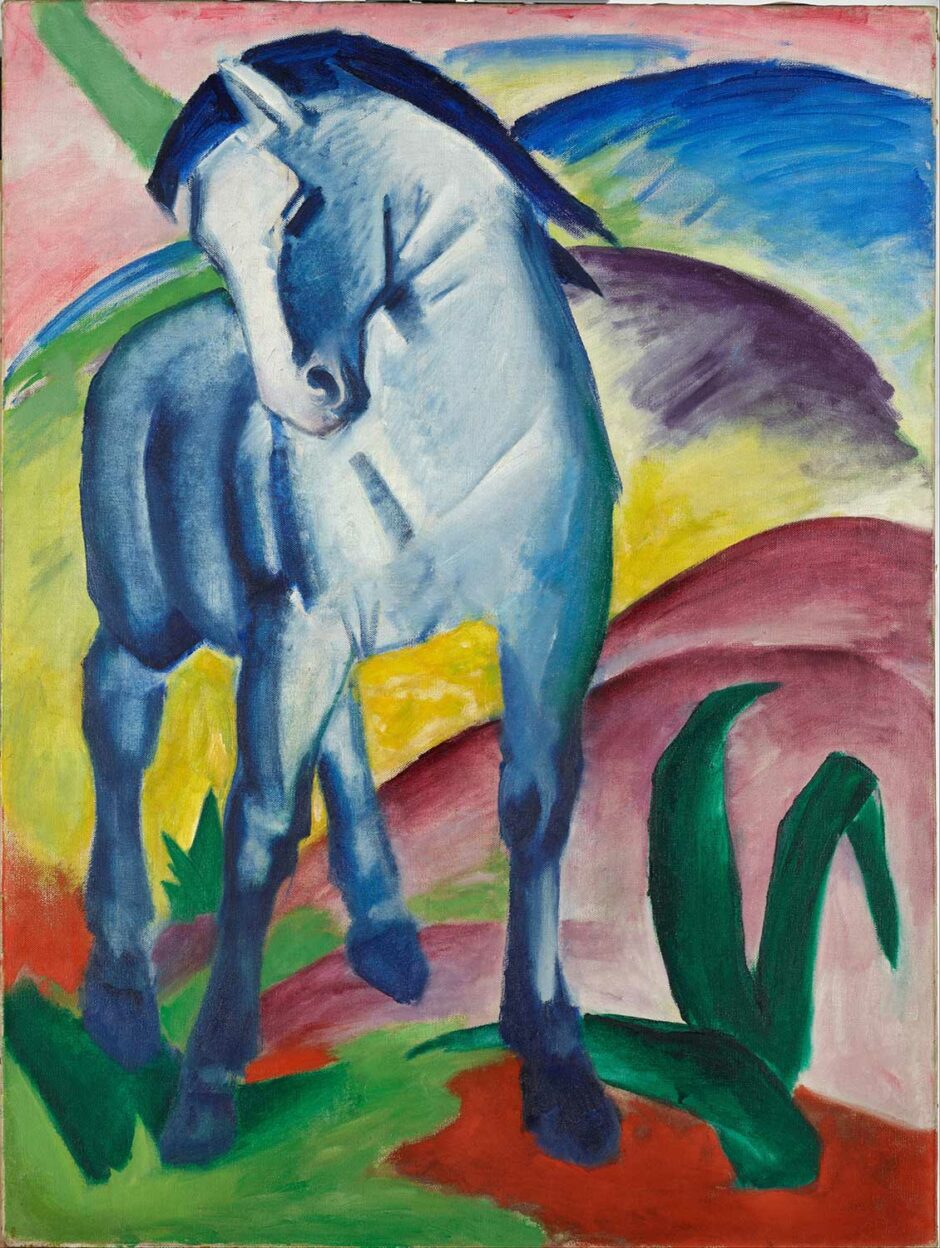 Franz Marc - Cavallo blu