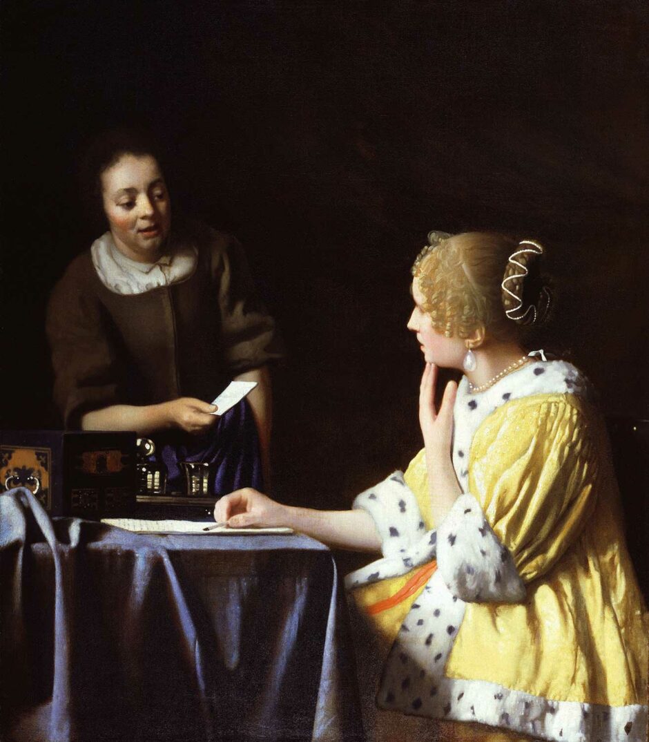 Jan Vermeer - Inserviente che porta una lettera