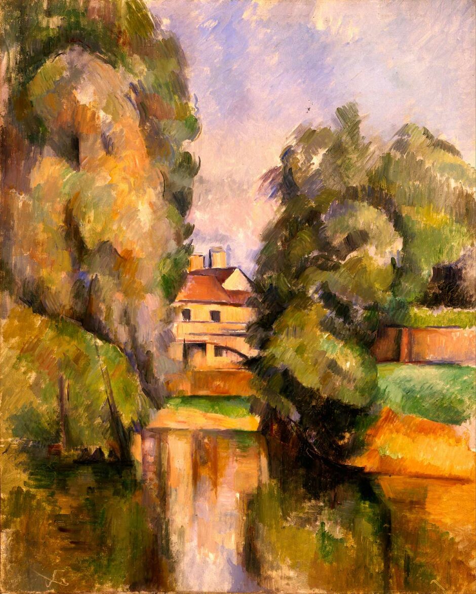 Paul Cezanne - Fossato con Monte Sainte Victoire