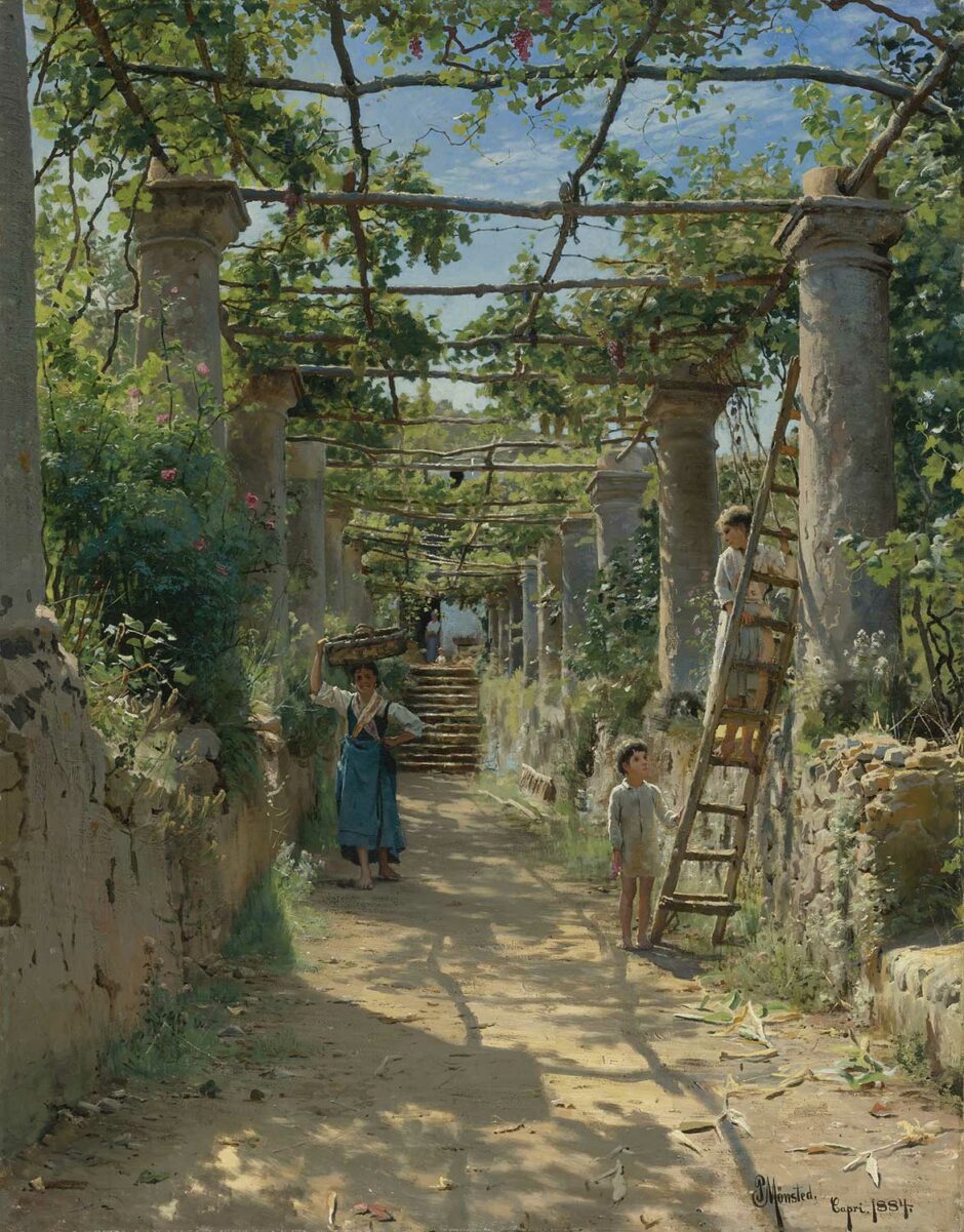 Peder Monsted - Scorcio d estate a Capri