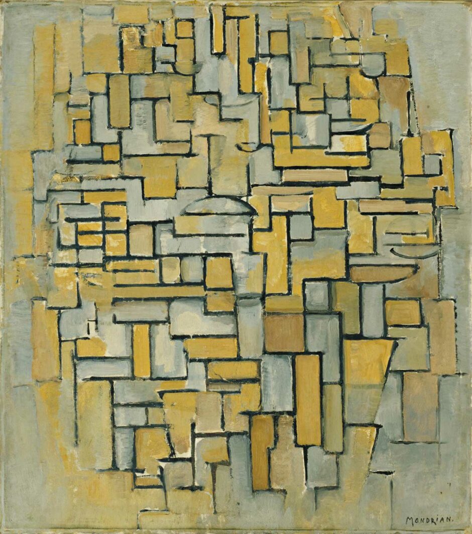 Piet Mondrian - Composizione in marrone e grigio