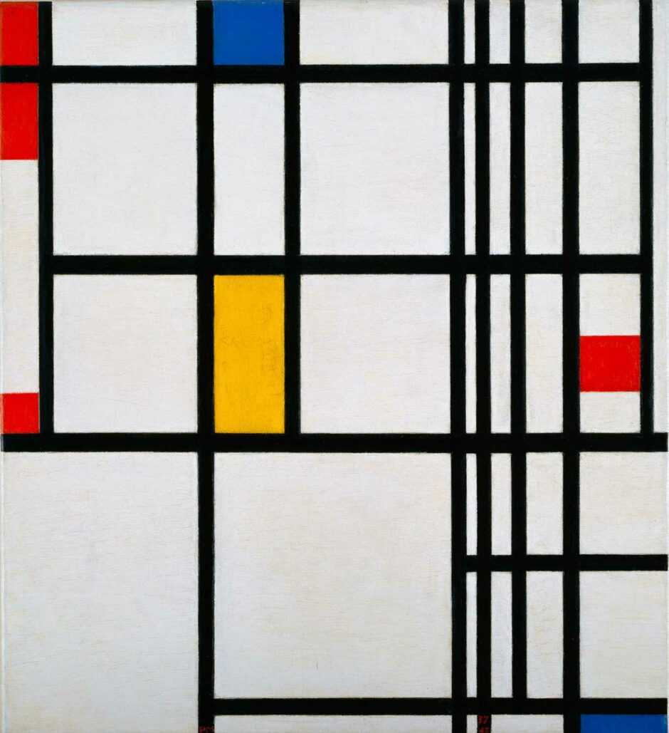 Piet Mondrian - Composizione in rosso giallo blu