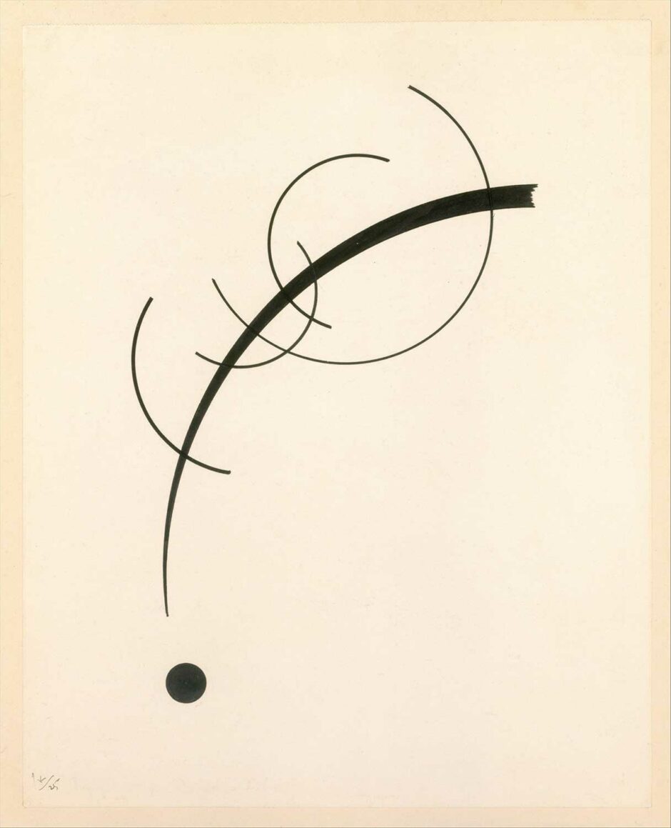 Vassily Kandinsky - Curva libera verso il punto