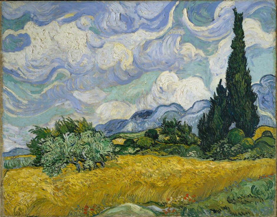 Vincent van Gogh - Campo di grano con cipressi