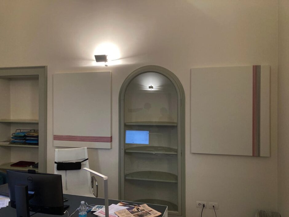 Pannelli fonoassorbenti con decorazione per uffici a Milano