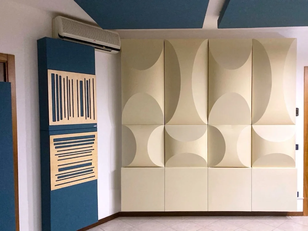 Trattamento acustico bass trap Rubin diffusione Oudimmo