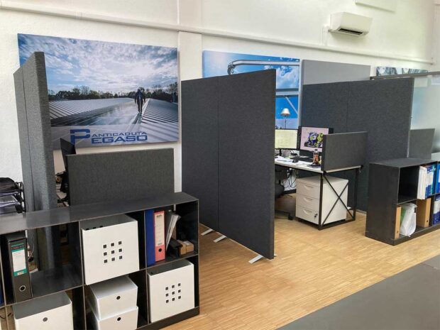 Uffici Open Space, divisori da pavimento