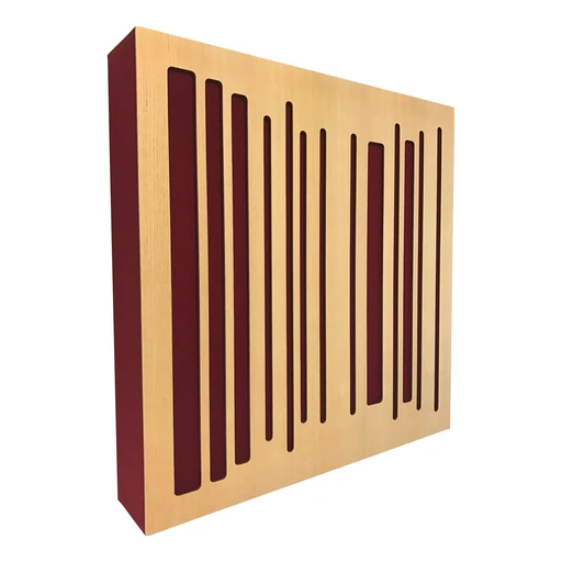 pannello acustico ibrido con diffusore in legno Dualem Oudimmo